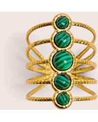 Public Desire - Adjustable Layered Resin Detail Ring - Lyst