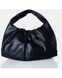 Public Desire - The Jace Slouched Black Oversized Shoulder Bag - Lyst