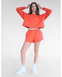 Public Desire - Kaiia Studio Mini Sweat Shorts Orange - Lyst