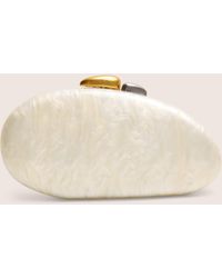 Public Desire - Hard Shell Oval Clutch Bag Pearl White - Lyst
