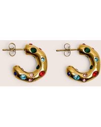Public Desire - Multi Coloured Diamante Hoop Earrings - Lyst