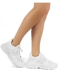 public desire biggie white chunky sneakers