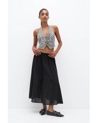 Pull&Bear - Flowing Midi Skirt - Lyst