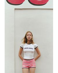 Pull&Bear - Slim T-Shirt Met England-Graphic - Lyst