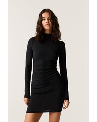 Pull&Bear - Short Dress With Mock Turtleneck - Lyst