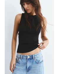 Pull&Bear - Round Neck Tank Top - Lyst