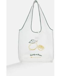 Pull&Bear - Transparente Shopper-Tasche Mit Zitrone - Lyst