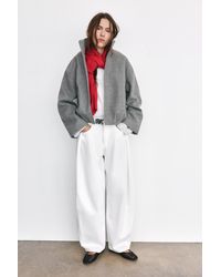 Pull&Bear - Wool Balloon Bomber Jacket - Lyst
