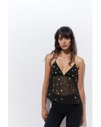 Pull&Bear - Halter Top With Mirror Details - Lyst