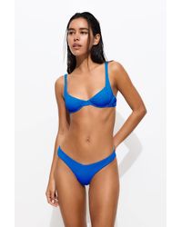 Pull&Bear - Ribbed Balconette Bikini Top - Lyst