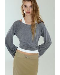 Pull&Bear - Boxy-Fit Double-Layer T-Shirt - Lyst