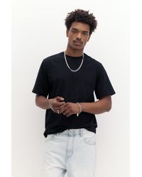 Pull&Bear - Basic Short Sleeve Cotton T-Shirt - Lyst