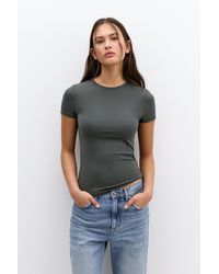 Pull&Bear - T-Shirt Aus Polyamid Mit Kurzen Ärmeln - Lyst