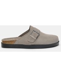 Pull&Bear - Lederclogs Mit Schnalle - Lyst