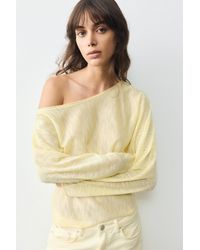 Pull&Bear - Fine-Knit Asymmetric T-Shirt - Lyst