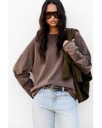 Pull&Bear - Oversize Long Sleeve T-Shirt - Lyst