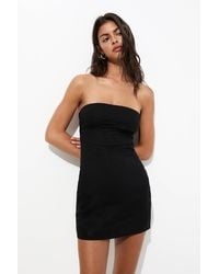 Pull&Bear - Strapless Short Dress - Lyst