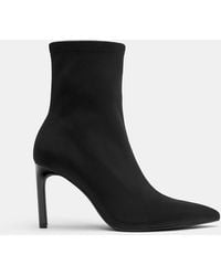 Pull&Bear - Stretch Enkellaarsjes Met Hak - Lyst