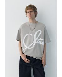Pull&Bear - Stwd Graffiti T-Shirt - Lyst