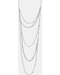 Pull&Bear - Multi-Rhinestone Necklace - Lyst