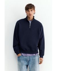 Pull&Bear - Quarter-Zip Sweatshirt - Lyst