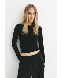 Pull&Bear - Langarmshirt Mit Bateau-Ausschnitt - Lyst