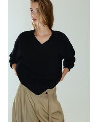 Pull&Bear - Pullover Boxy Con Scollo A V - Lyst