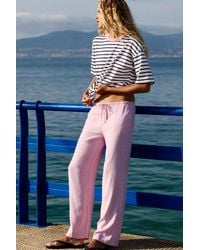 Pull&Bear - Linen Blend Joggers - Lyst