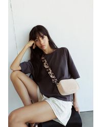 Pull&Bear - Crossbody Bag With Cow Print Handle - Lyst