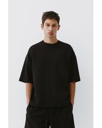 Pull&Bear - Interlock Short Sleeve Sweatshirt - Lyst