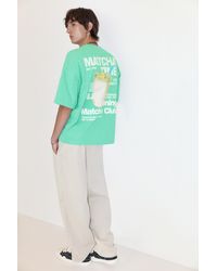 Pull&Bear - Stwd Matcha Club Graphic T-Shirt - Lyst