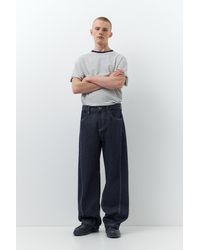 Pull&Bear - Baggy Jeans With Seams - Lyst