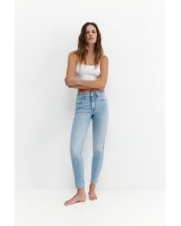 Pull&Bear - High-Waist Skinny Jeans - Lyst