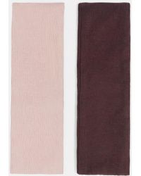 Pull&Bear - 2-Pack Of Wide Fur Headbands - Lyst