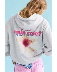 Pull&Bear - Flower Graphic Hoodie - Lyst