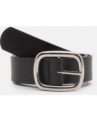 Pull&Bear - Faux Leather Belt With Square Buckle - Lyst