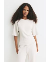 Pull&Bear - Felpa A Maniche Corte Sciancrata - Lyst