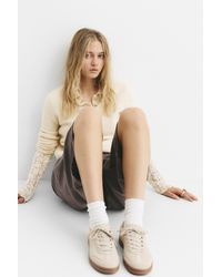 Pull&Bear - Split Leather Sneakers - Lyst