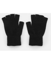 Pull&Bear - Basic Gebreide Vingerloze Handschoenen - Lyst