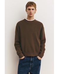 Pull&Bear - Pull Col Rond - Lyst
