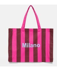 Pull&Bear - Tote Bag A Righe Città - Lyst