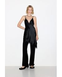 Pull&Bear - Asymmetric Lace Camisole Top - Lyst