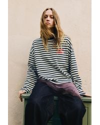 Pull&Bear - Striped T-Shirt With Text - Lyst