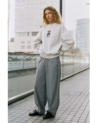 Pull&Bear - Gestreepte Barrel Broek - Lyst