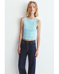 Pull&Bear - Boat Neck Tank Top - Lyst