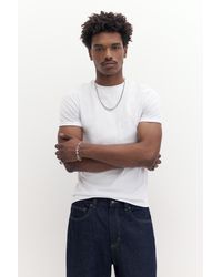 Pull&Bear - Muscle Fit T-Shirt - Lyst