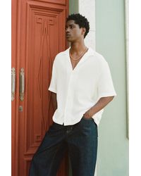 Pull&Bear - Short Sleeve Crepe Shirt - Lyst