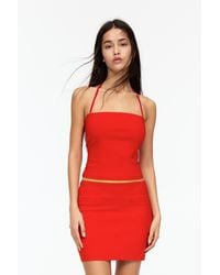 Pull&Bear - Mini Skirt With Pockets - Lyst