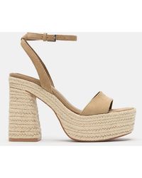 Pull&Bear - Jute High-Heel Sandals - Lyst