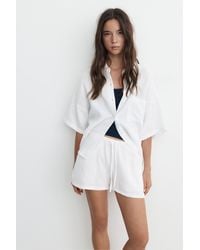Pull&Bear - Crepe Shorts - Lyst